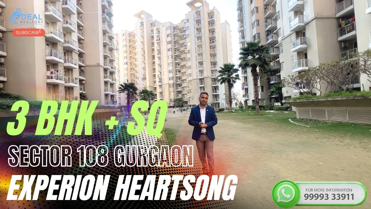3 BHK 2003 sqft Inside Tour | Experion The Heartsong Sector 108 Gurgaon | Dwarka Expressway
