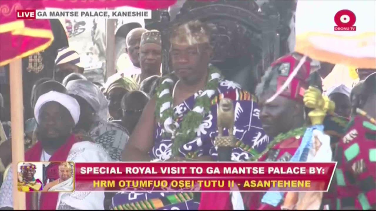 SPECIAL ROYAL VISIT TO GA MANTSE PALACE BY: HRM OTUMFUO OSEI TUTU II