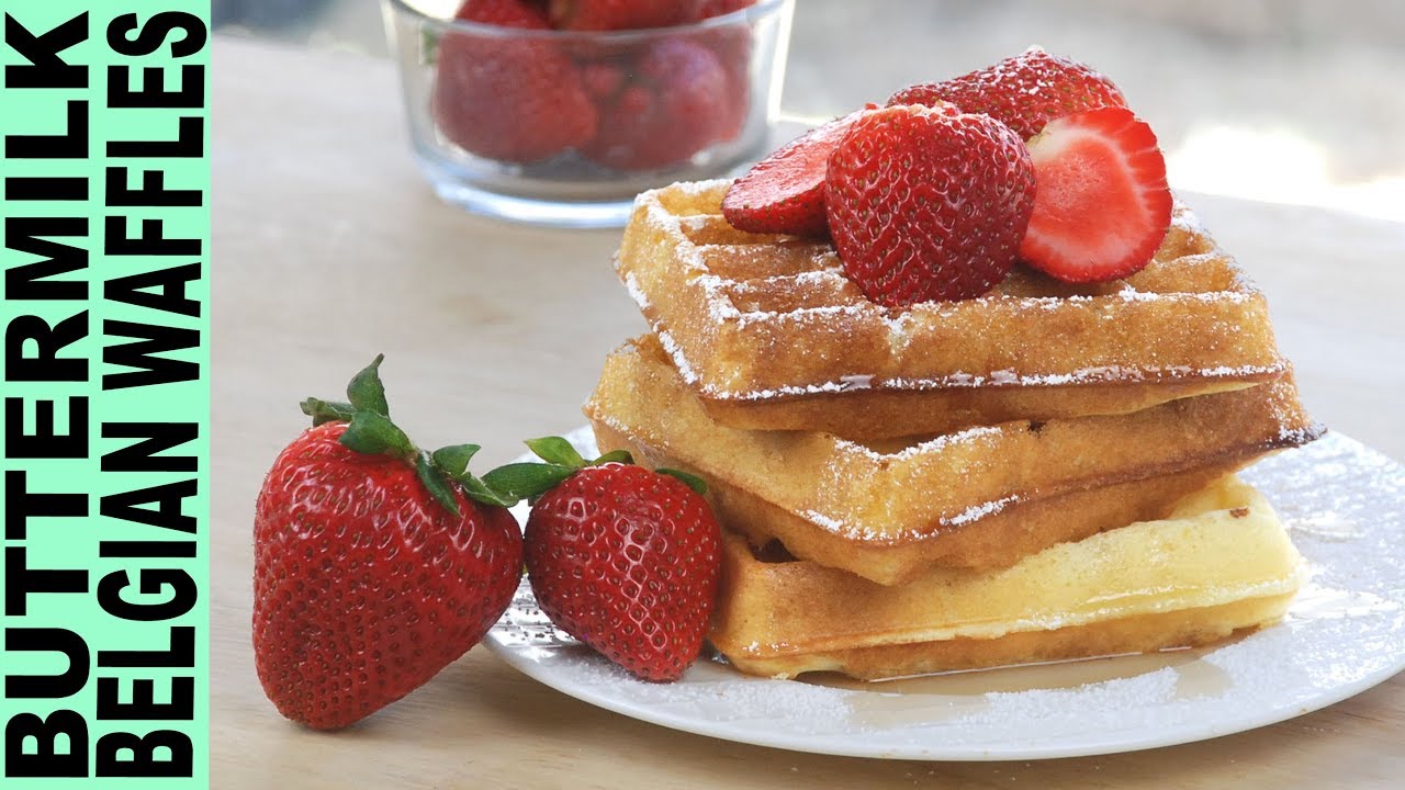 GLUTEN FREE WAFFLES !! How to Make Buttermilk Belgian Waffles Light and So Delicious