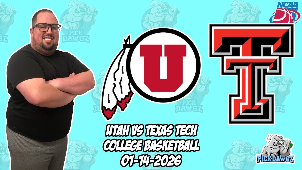 Utah vs Texas Tech 1/14/26 Free College Basketball Picks and Predictions | NCAAB Pick