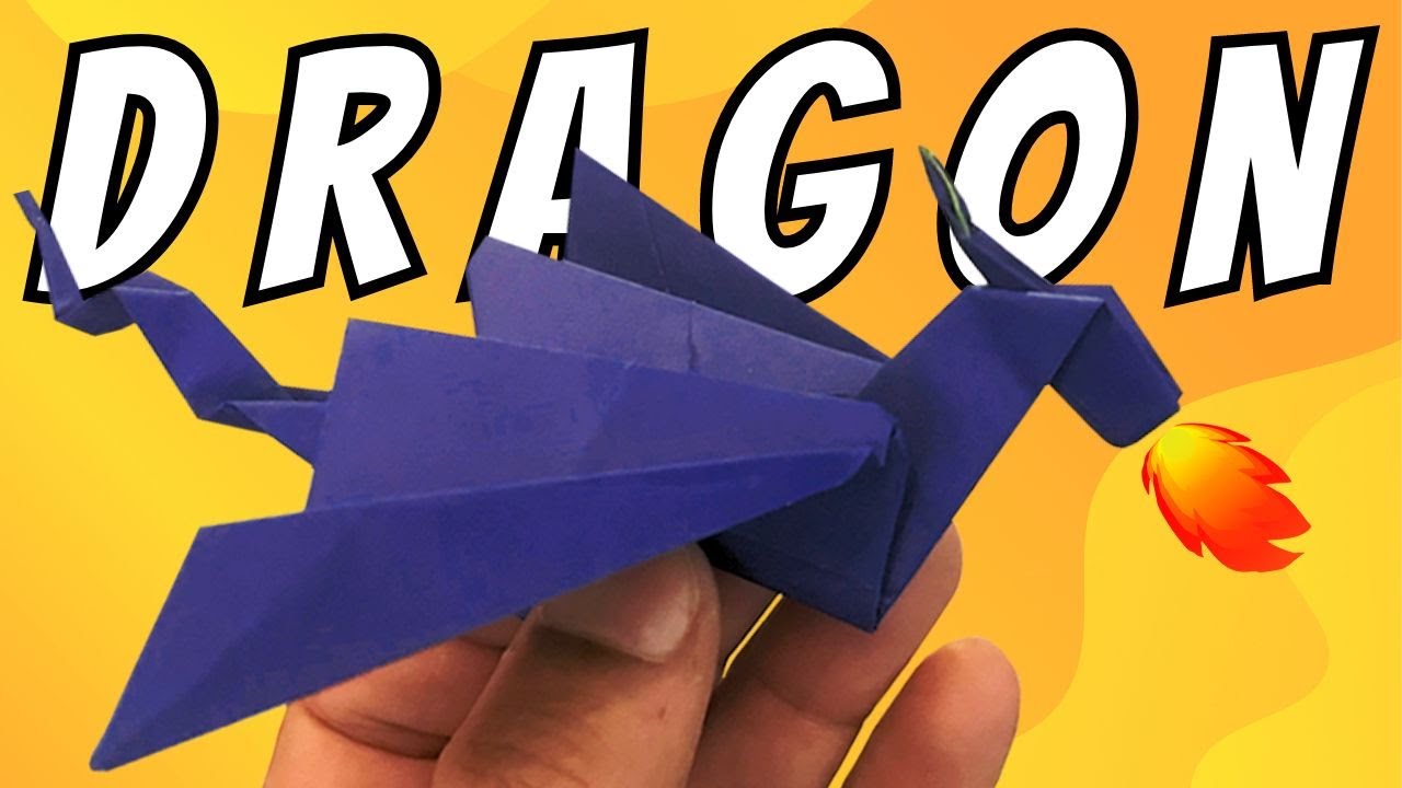 Easy DRAGON origami : How to make an origami DRAGON Step by Step