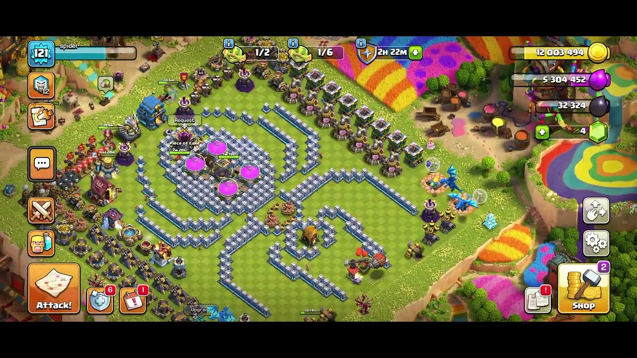 Clash of clans new scenery tour ☺️