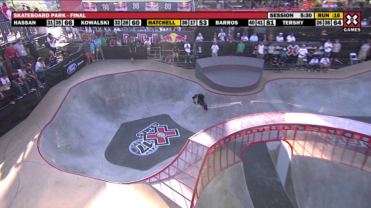 X Games 17:  Ben Hatchell wins Skateboard Park Bronze