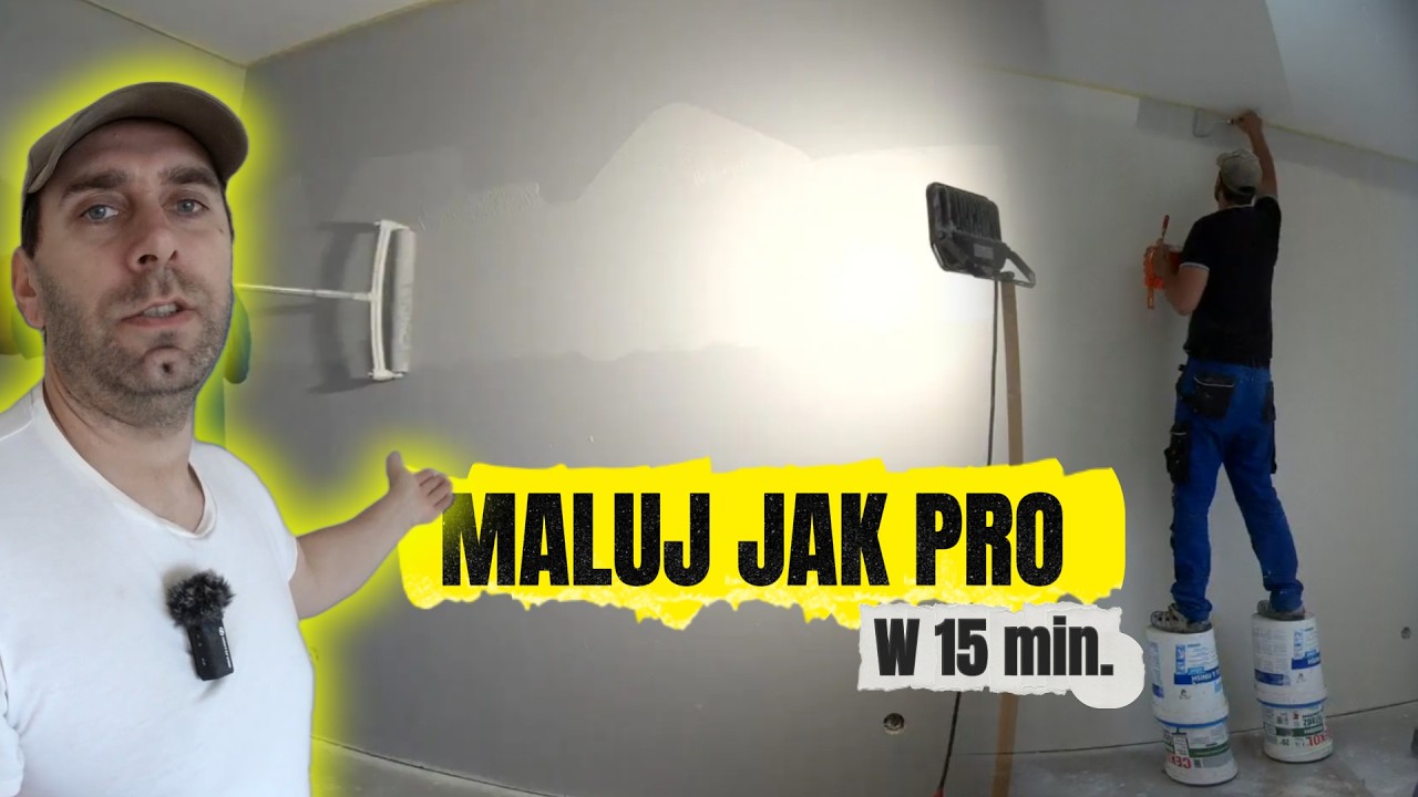 Jak malować bez smug? Czyli krok po kroku jak malować ściany wałkiem.