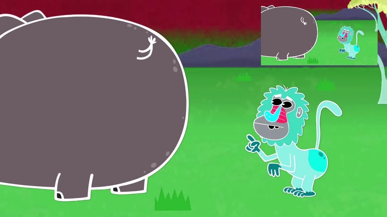Monkey Jelous of Elephant Butt With Fun Effects