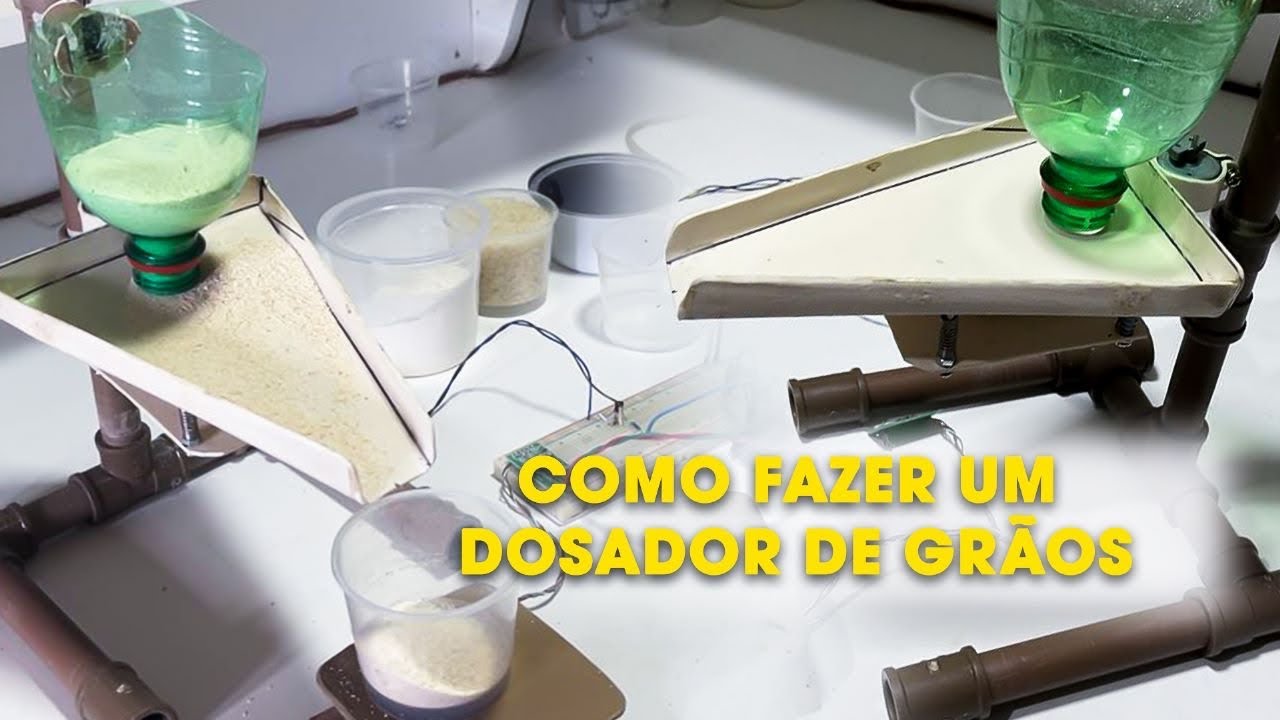 Como fazer um dosador de pó e grão com arduino