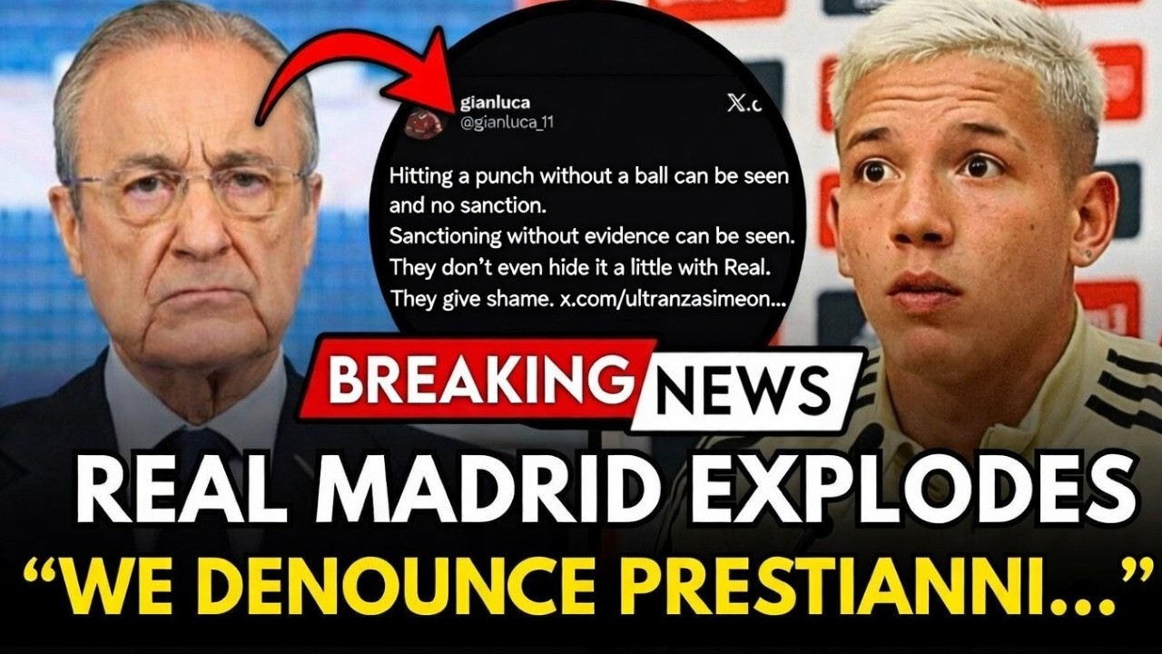 OFFICIAL: Florentino Pérez Attacks! Real Madrid Denounces Prestianni Before UEFA!