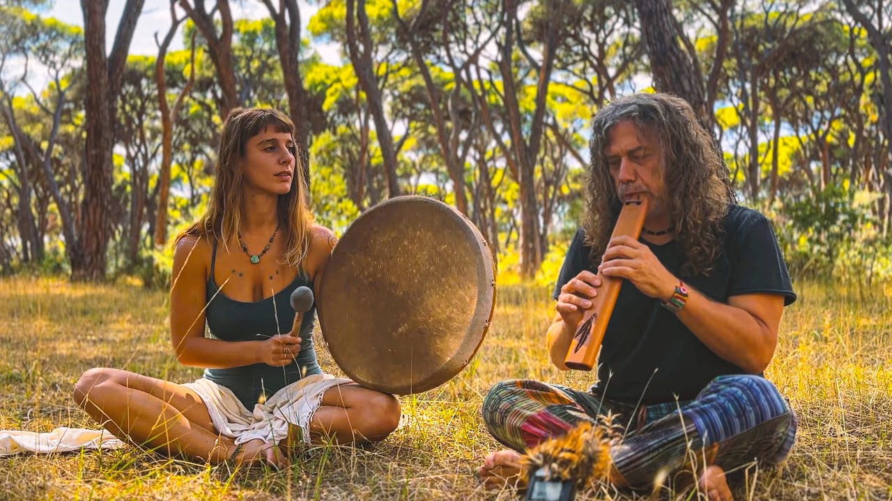 741Hz Shamanic Drums and Flute Forest Meditation