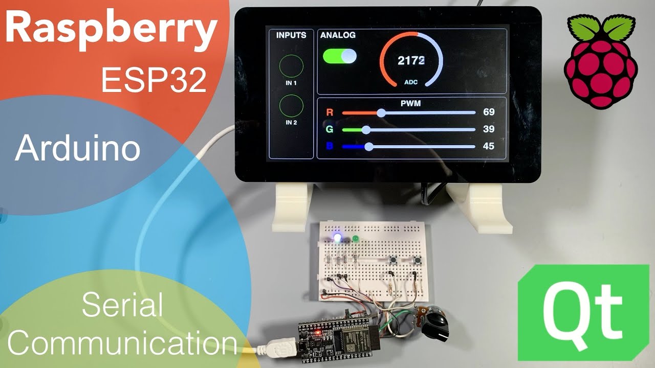 Raspberry Qt Advanced Serial Communication (ESP32 - Arduino)