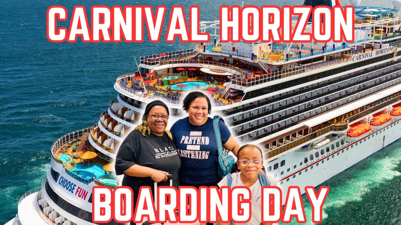 Carnival Horizon 2024- Embarkation Day- Life with V Group Cruise