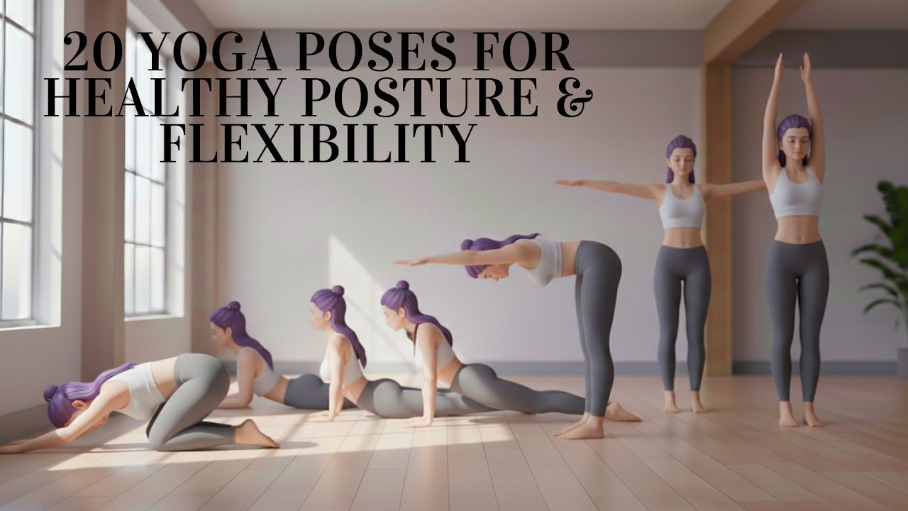 Easy Yoga with Rumi /20 Yoga Poses for Healthy Posture & Flexibility #yoga