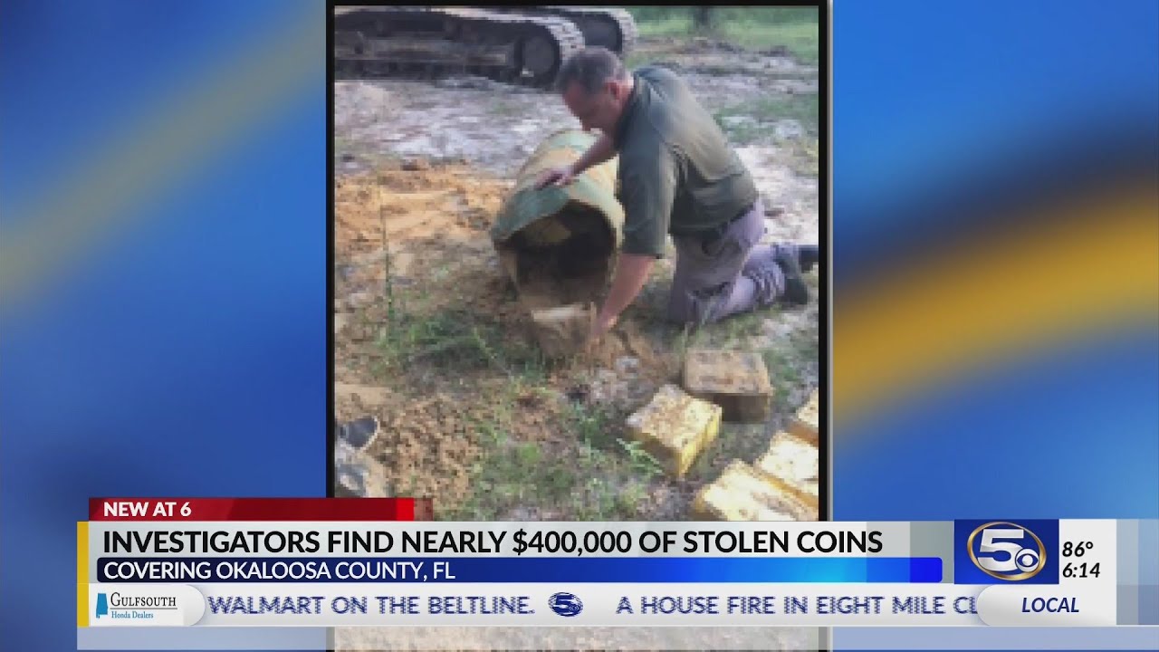 Deputies unearth $400,000 in stolen coins