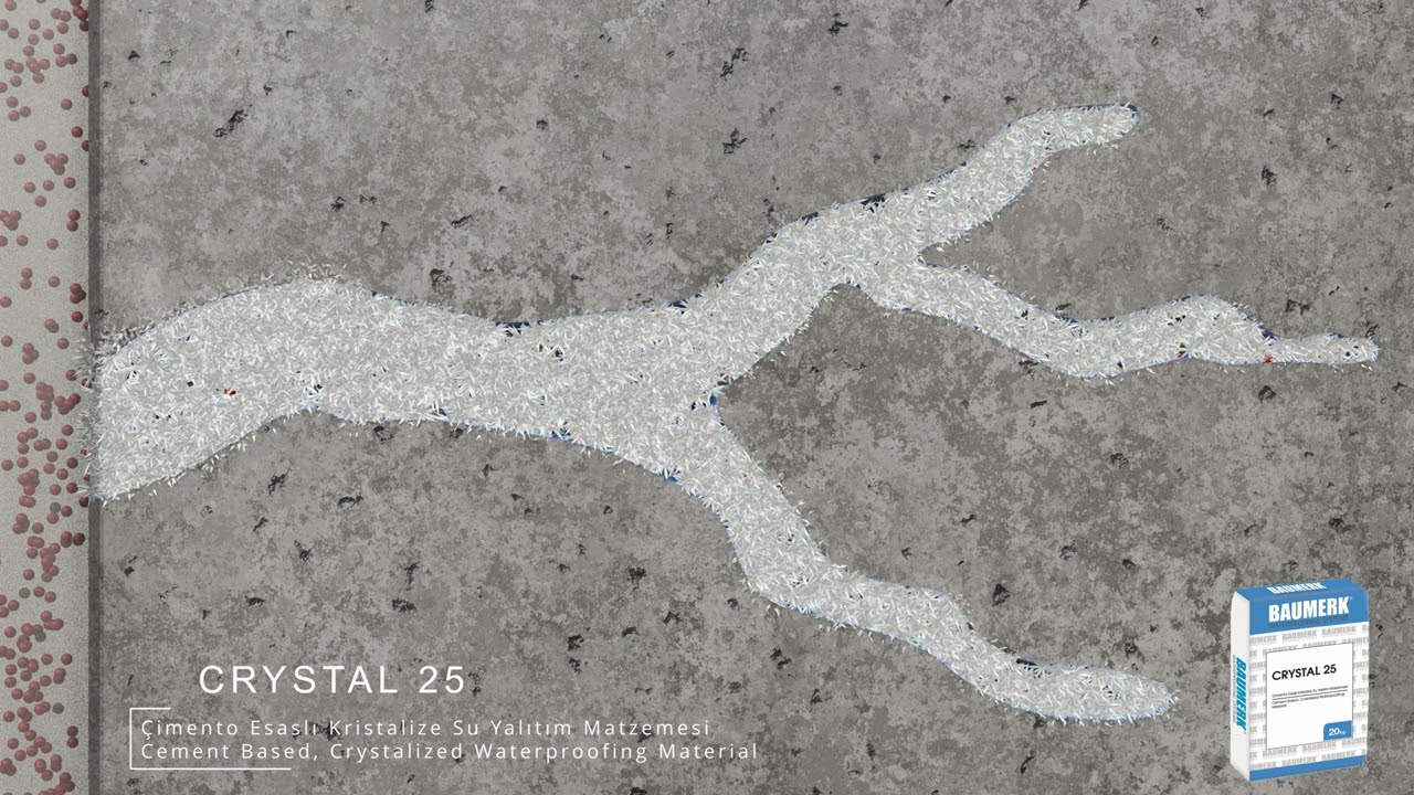 Baumerk Crystalline Waterproofing Products - Crystallization Effect on Concrete