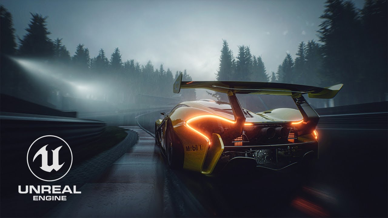 McLaren P1 GTR animation // Unreal Engine
