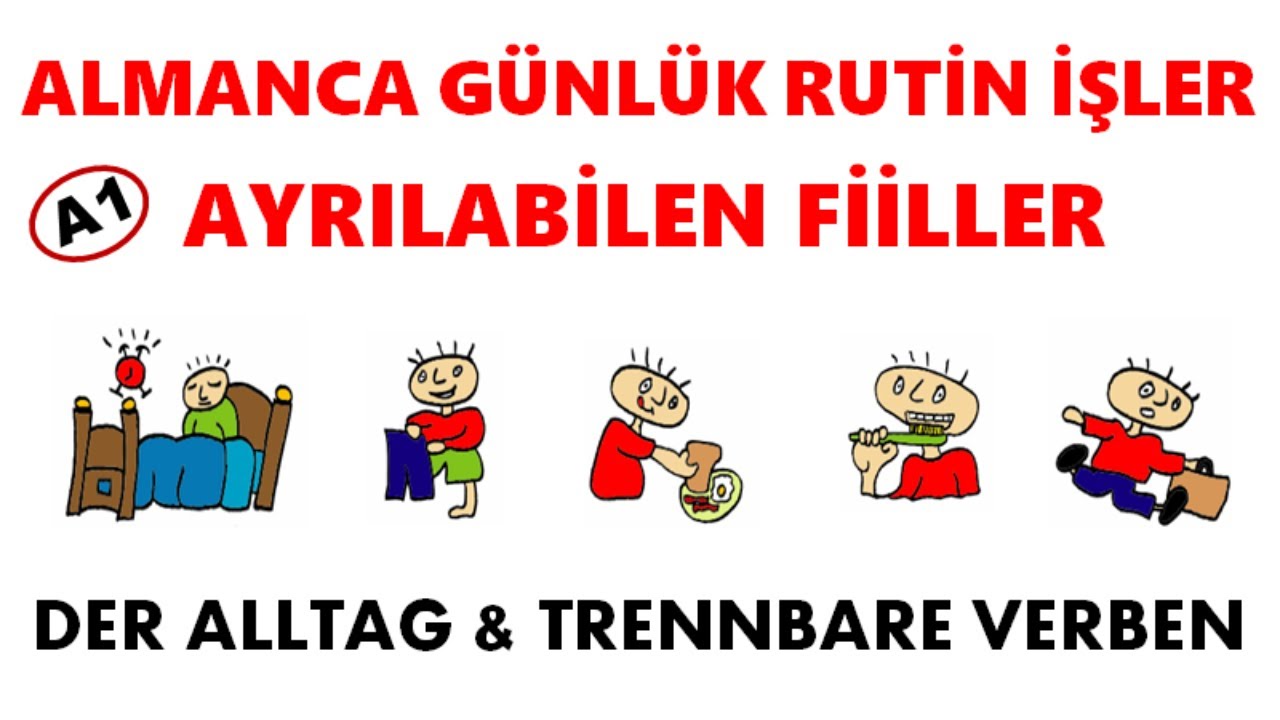 Günlük Yaşam ve Ayrılabilen Fiiller-26.DERS ALMANCA | 9.sınıf 4.ÜNİTE