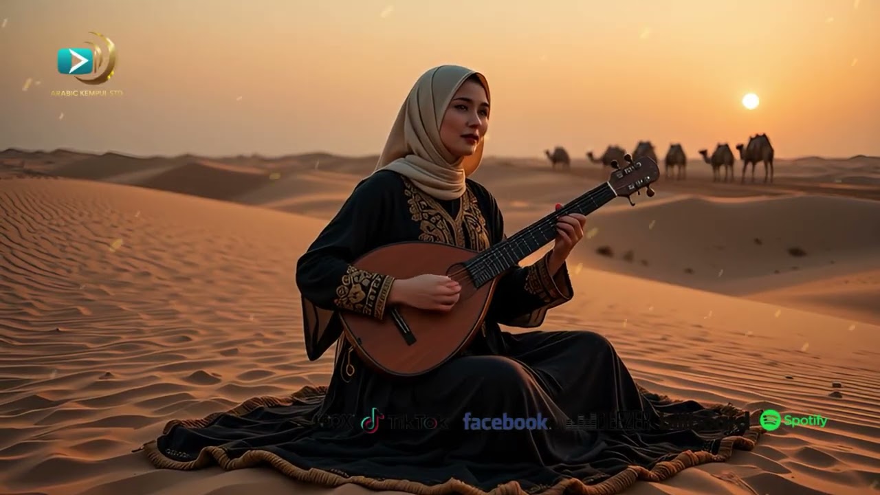 أنغام الصحراء الهادئة تحت ضوء القمر
