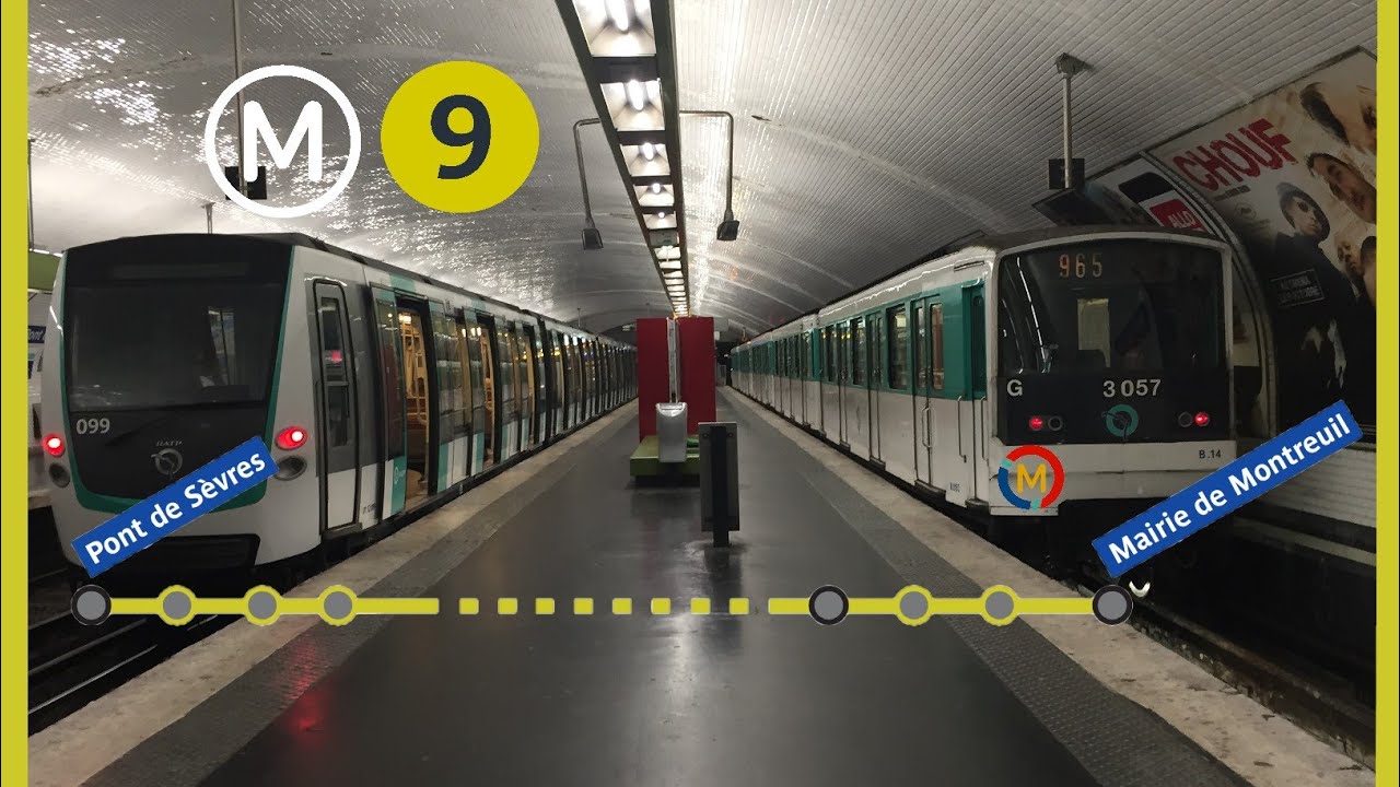 Ligne 9 de A à Z (Pont de Sèvres à Montreuil)