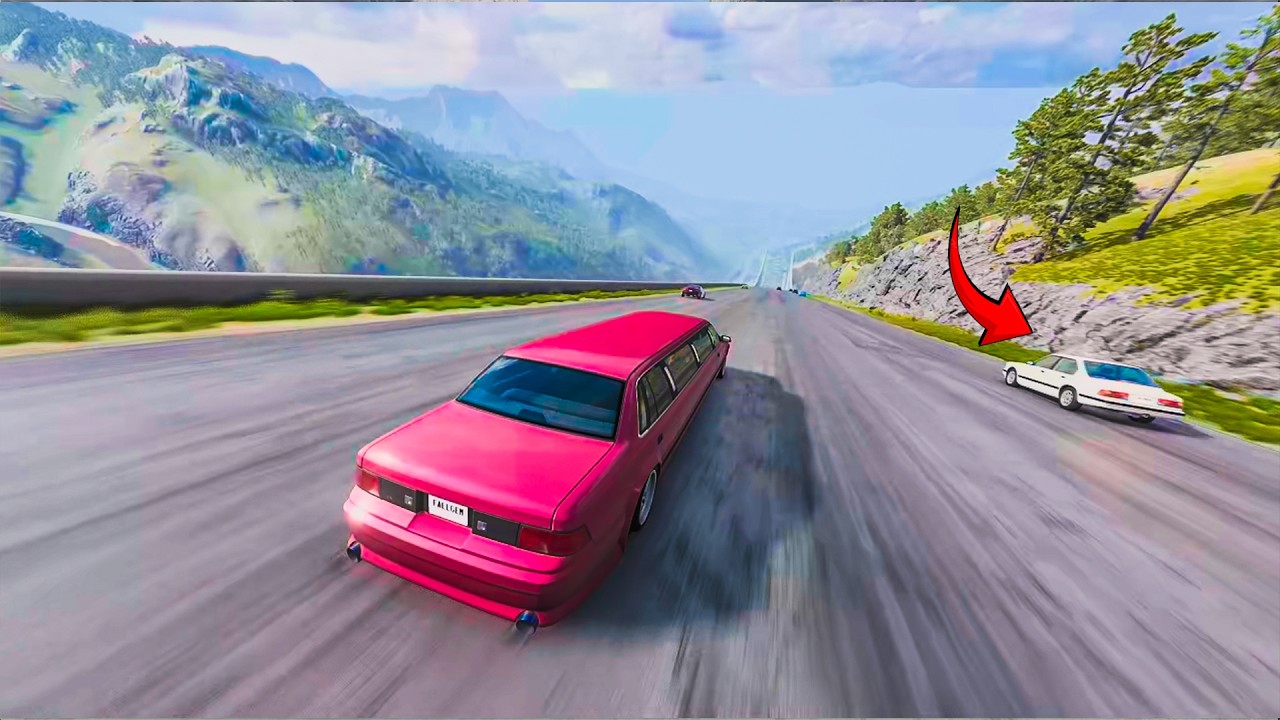 Full Throttle INSANE Long Downhill Mayhem! Satisfying Crashes & Speed Test  BeamNG drive #5