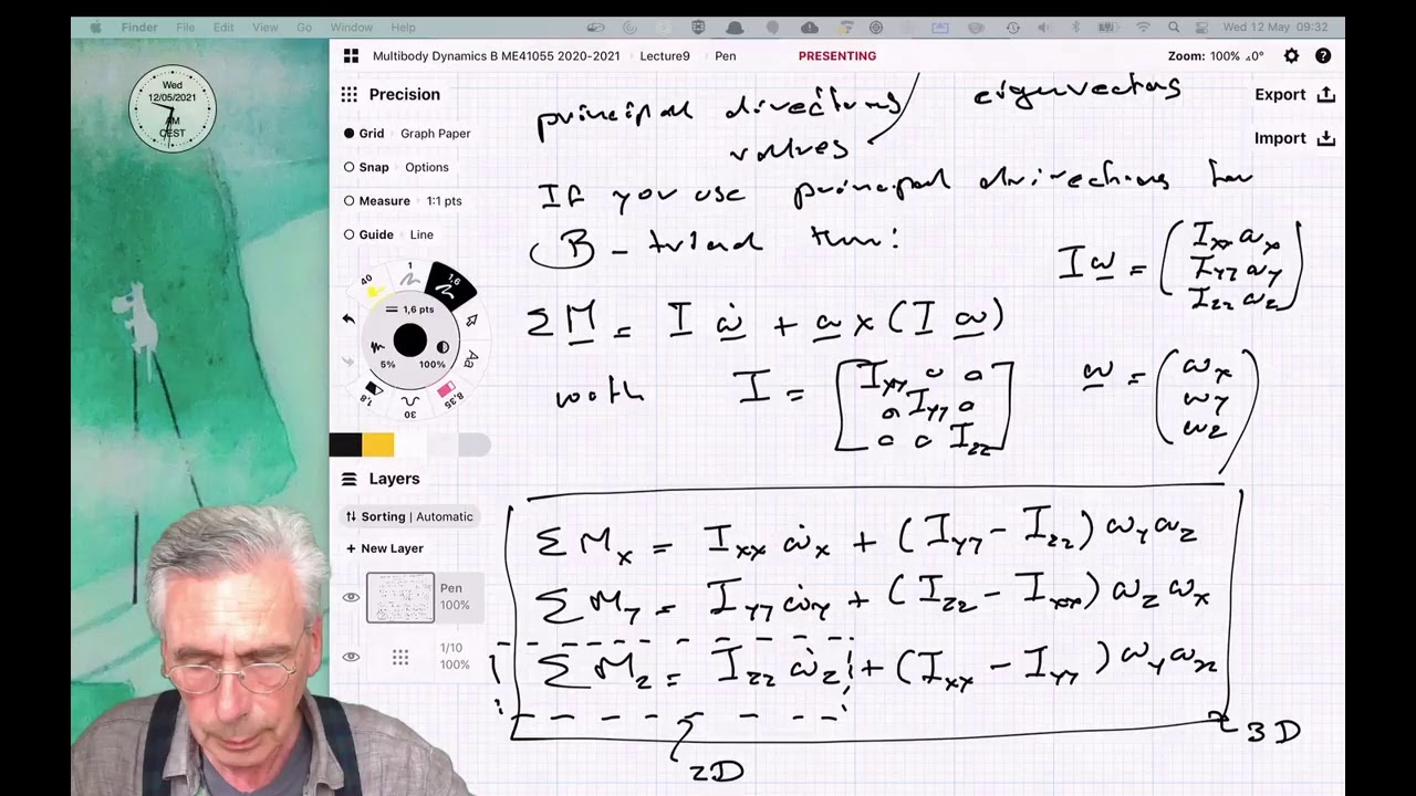 Multibody Dynamics B, ME41055, 2020-2021, Lecture9