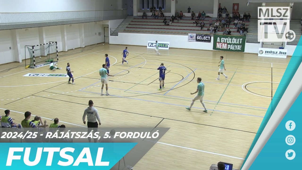 Magyar Futsal Akadémia – TFSE-TENT Budapest | 6-4 | Férfi Futsal NB I | Rájátszás 5. ford | MLSZTV
