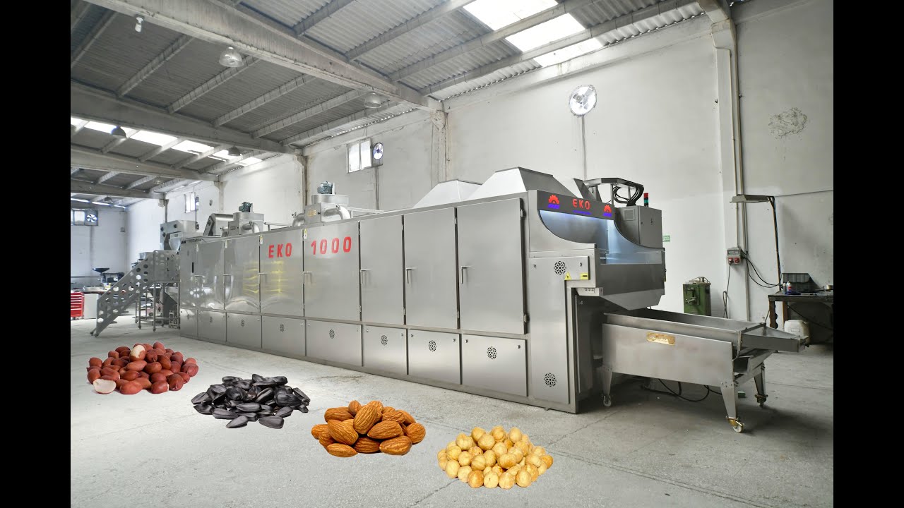 Nut Roasting Machine EKO 1000 - Nuts Roasting Machines - sunflower seed roasting line #nutsroasting