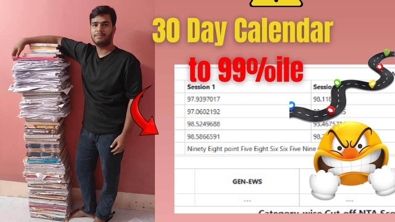 How I got 99%ile in 30 Days? 🤯 (AIR 9591 Strategy) | JEE Main 2026 #jeemain2026 #marksvspercentile