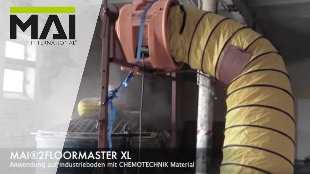 MAI®FLOOR MASTER XL - Verarbeitung von Chemotechnik Industrieboden
