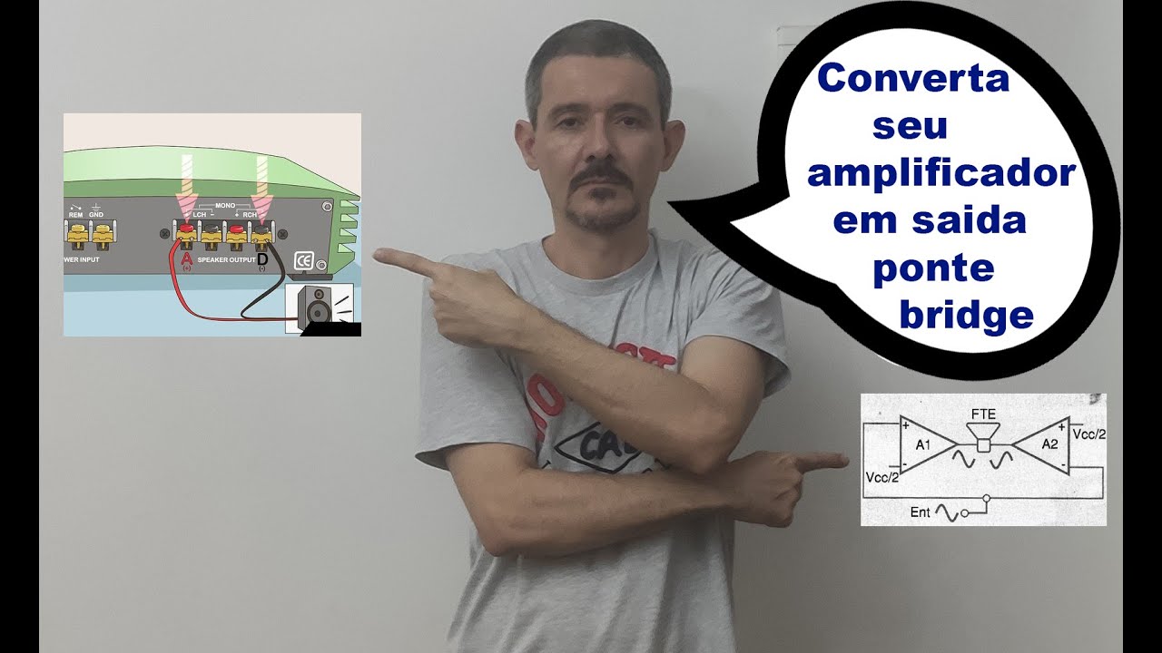 Seu amplificador em ponte bridge sem desmontar nada!