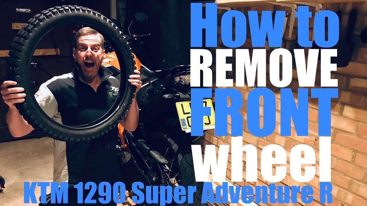 How to remove the front wheel off a KTM 1290 Super Adventure R