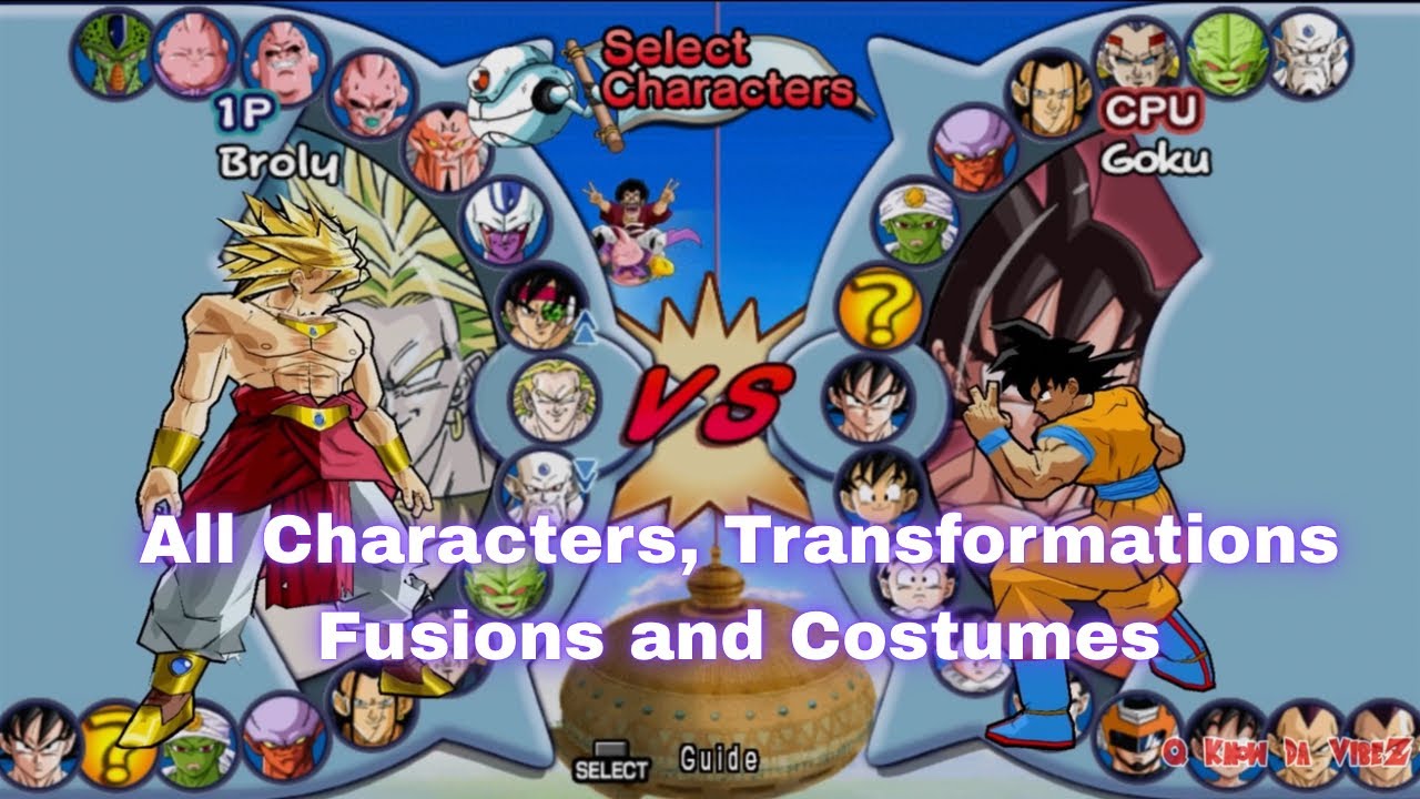 Dragon Ball Z - Budokai 4 ALL CHARACTERS, TRANSFORMATIONS, FUSIONS, AND COSTUMES. Ver. 0.5.8