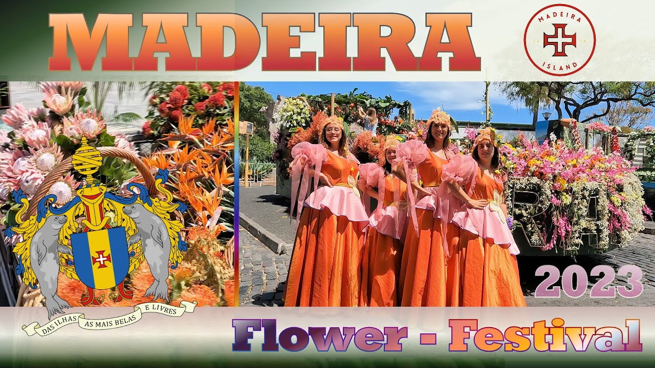 Madeira - Blumenfestival, Flower-Festival 2023 - Ausschnitte aus der Vorbereitung der Parade