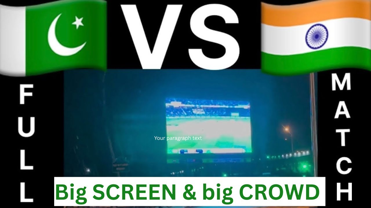 Pk vs India match | Big crowd 😧 | 