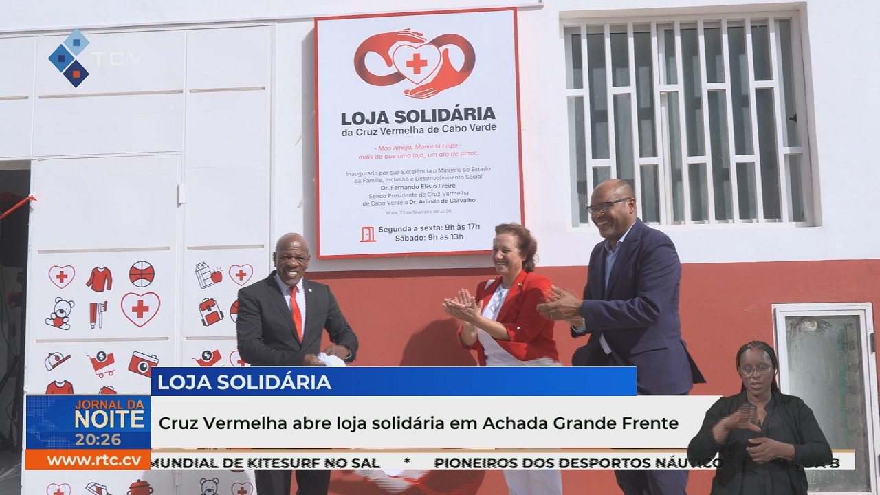 Cruz Vermelha abre loja solidária em Achada Grande Frente