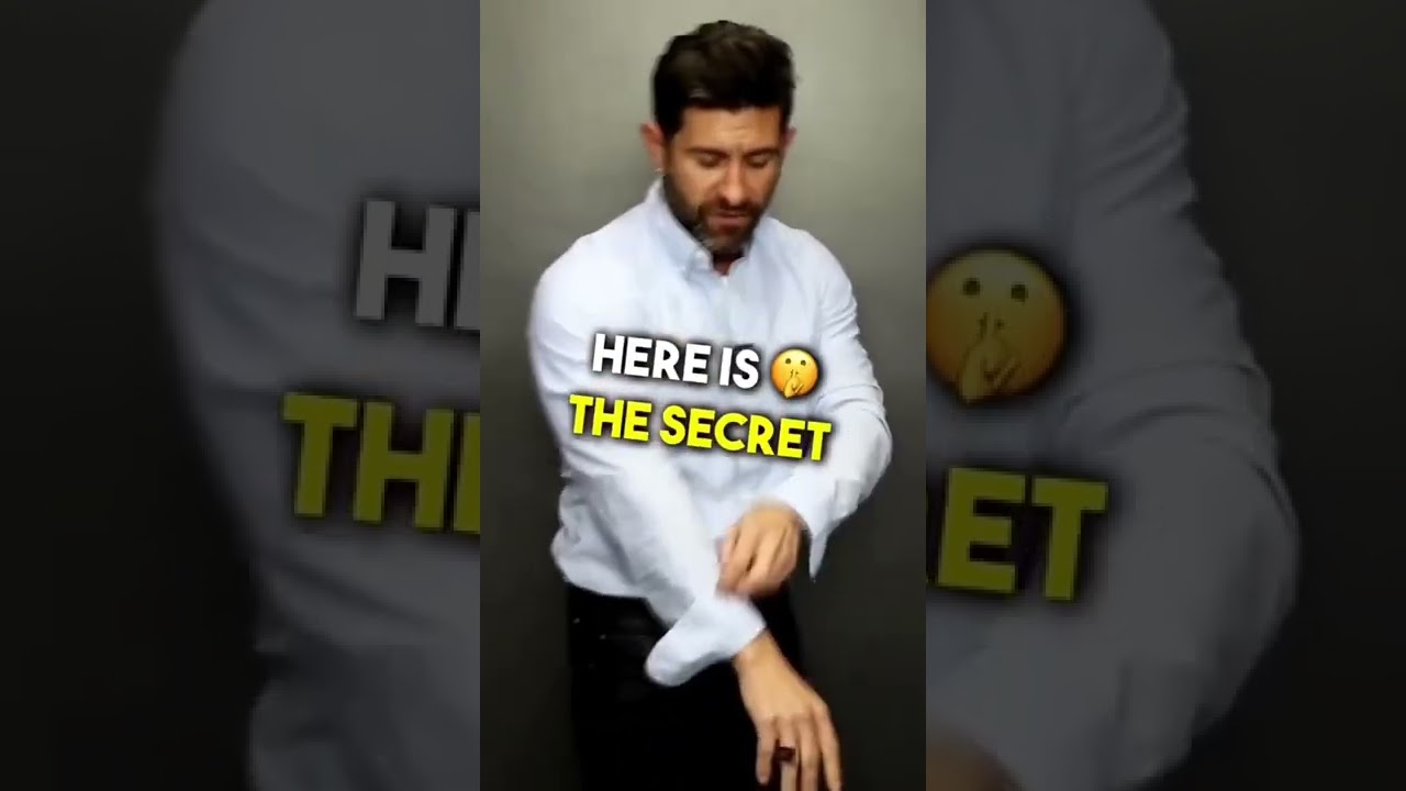 Steal THIS Sleeve Rolling TRICK! (The PERFECT Roll EVERY Time) alpha m. #shorts