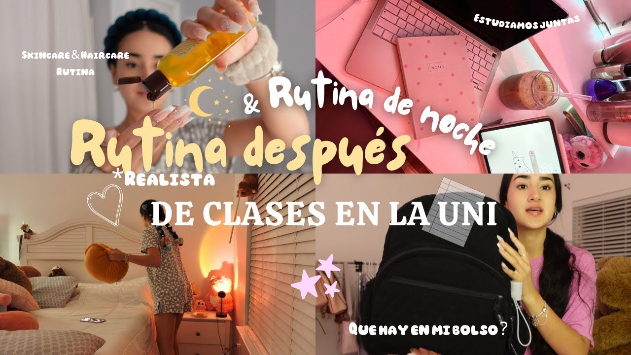 Mi rutina *realista* después de la universidad 🌙✨(rutina de noche, gurwm, skincare, organización)