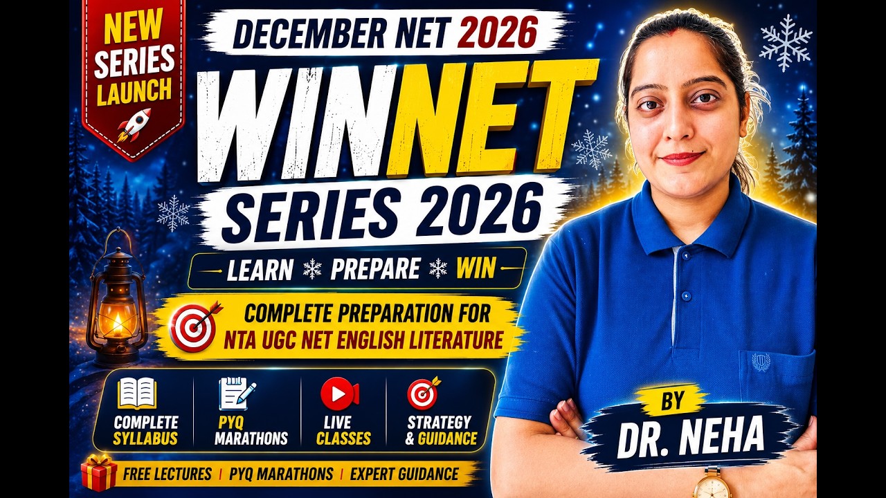 NTA UGC NET English December | WINNET 2026 Series Official Launch | FREE Preparation by Dr. Neha