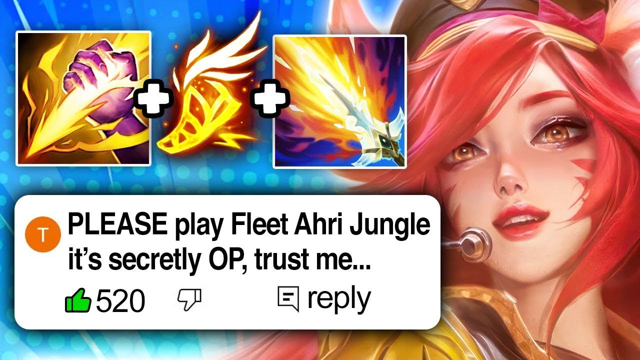 A YouTube comment told me Ahri Jungle is secretly OP with Fleet Footwork... so I tried it