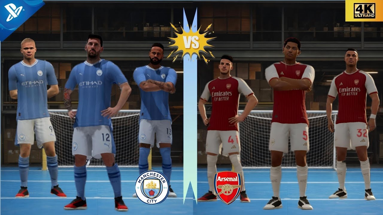 FC VOLTA -RONALDO, RAYS, BILLINGHAM, vs MESSI, NEYMAR JR, HAALAND,  // M.CITY FC VS ARSENAL FC