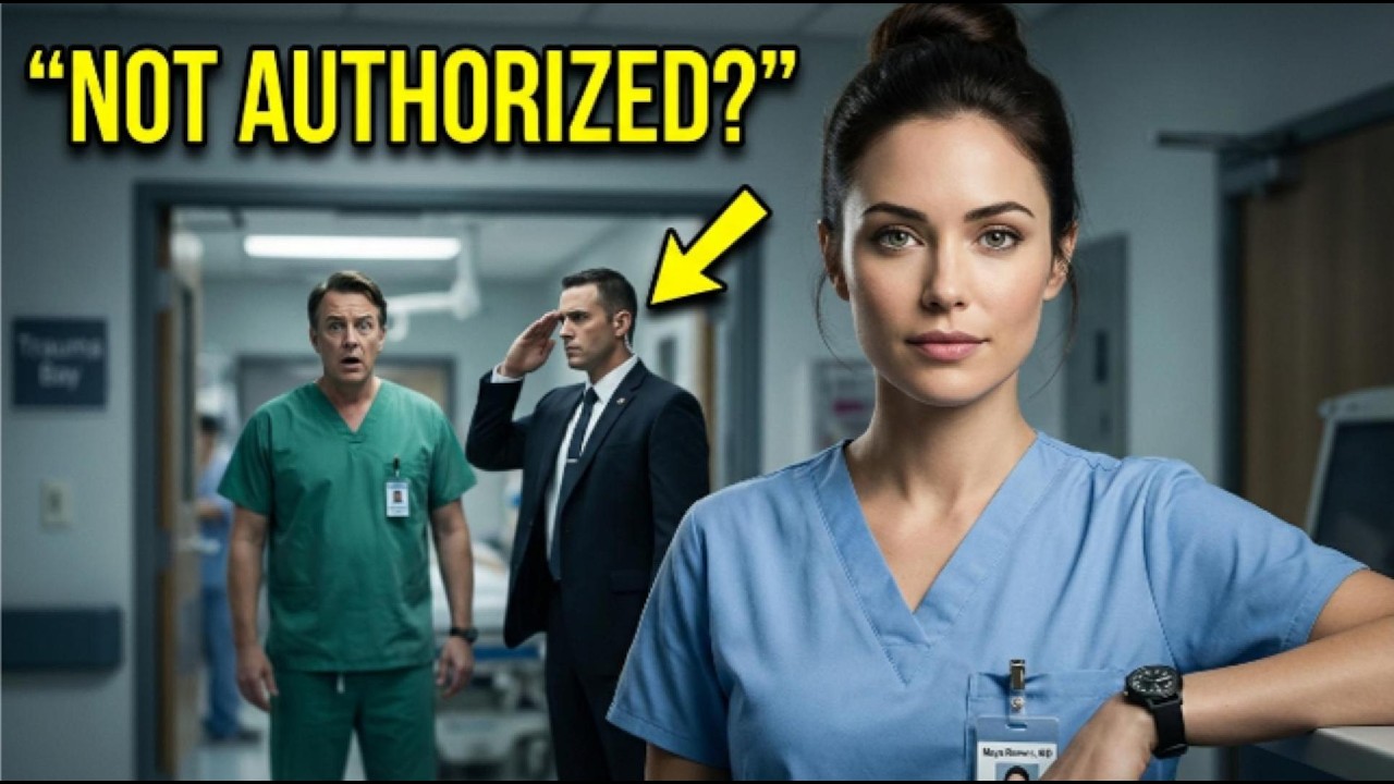 “Not Authorized,” the Chief Surgeon Growled — Then the President’s Escort Saluted *Her*
