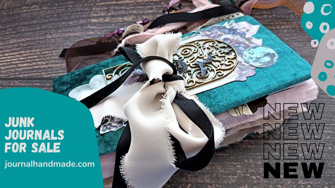 Absolutely NEW Witch junk journals for sale USA Victorian flowers journal handmade 2022 Available