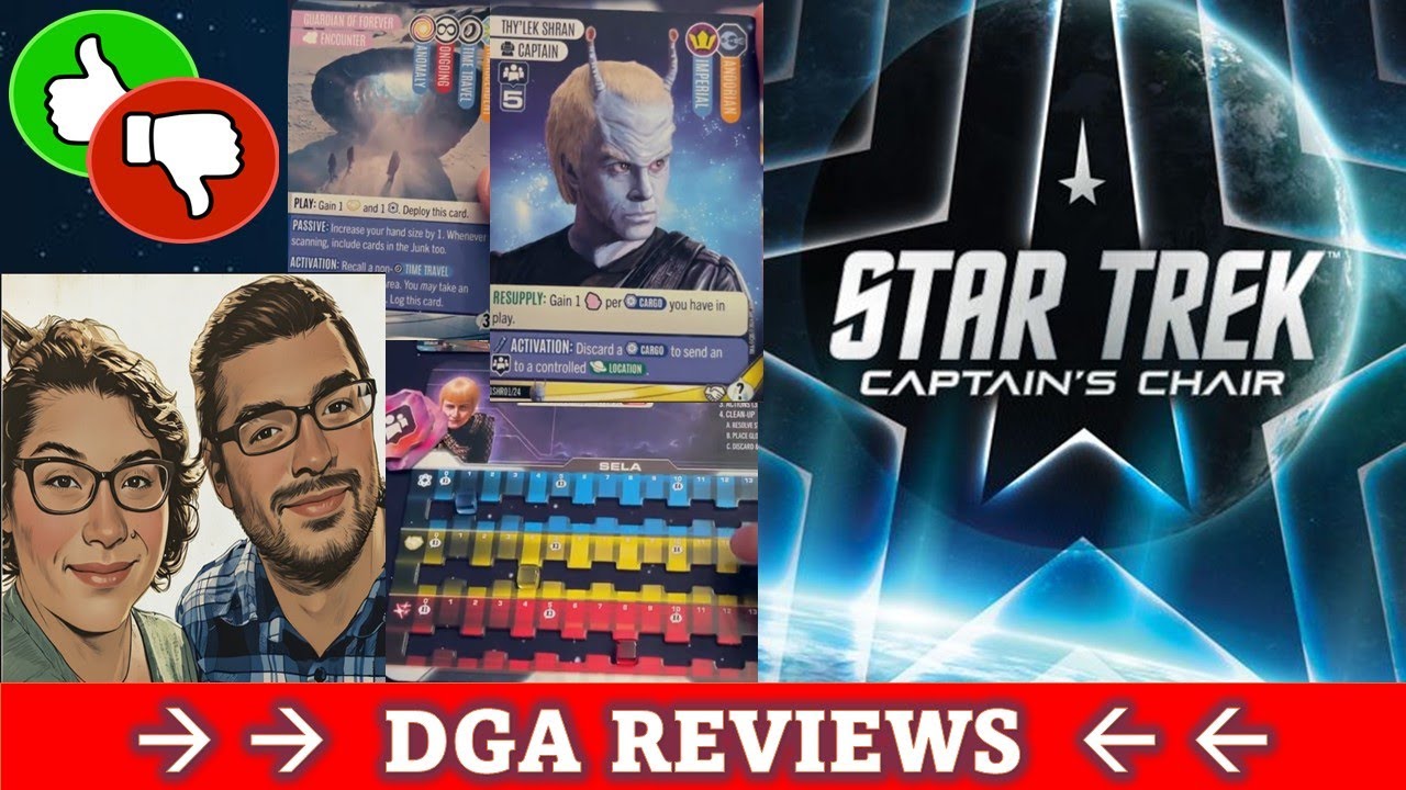 DGA Reviews Board Games: Star Trek: Captain's Chair - Revisiting After 1 Year (Cozy Game Night)