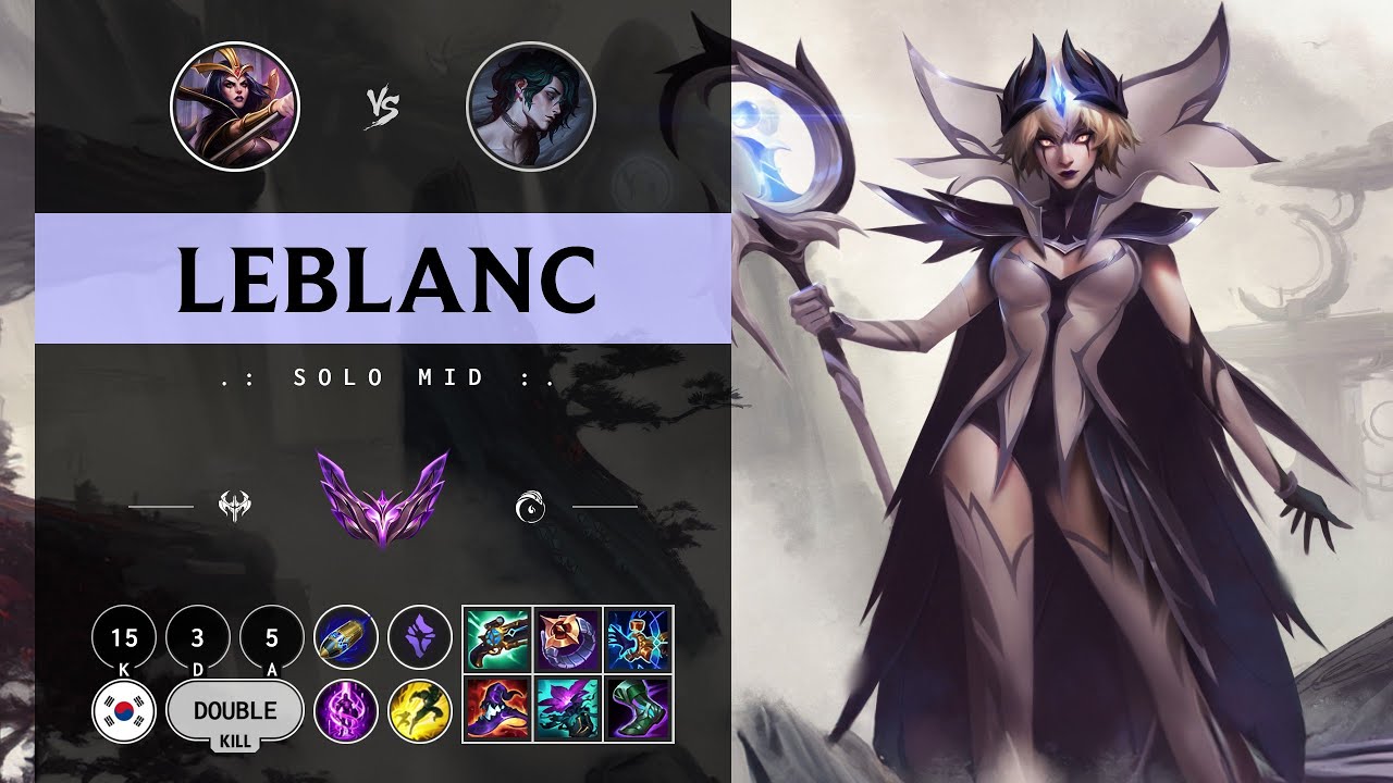 LeBlanc Mid vs Hwei - KR Master Patch 14.10