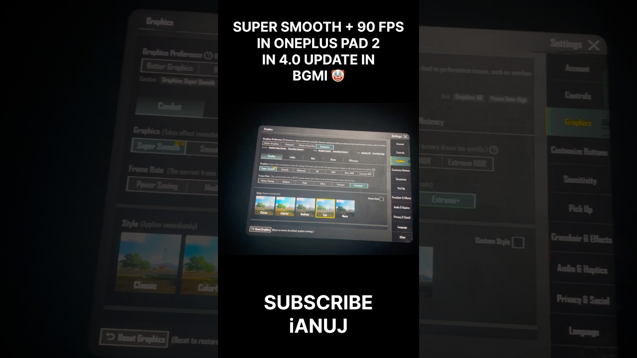 ONEPLUS PAD 2 120 FPS IN BGMI 4.0 UPDATE 🤡 #shorts #onepluspad2 #90fps #viral #bgmi
