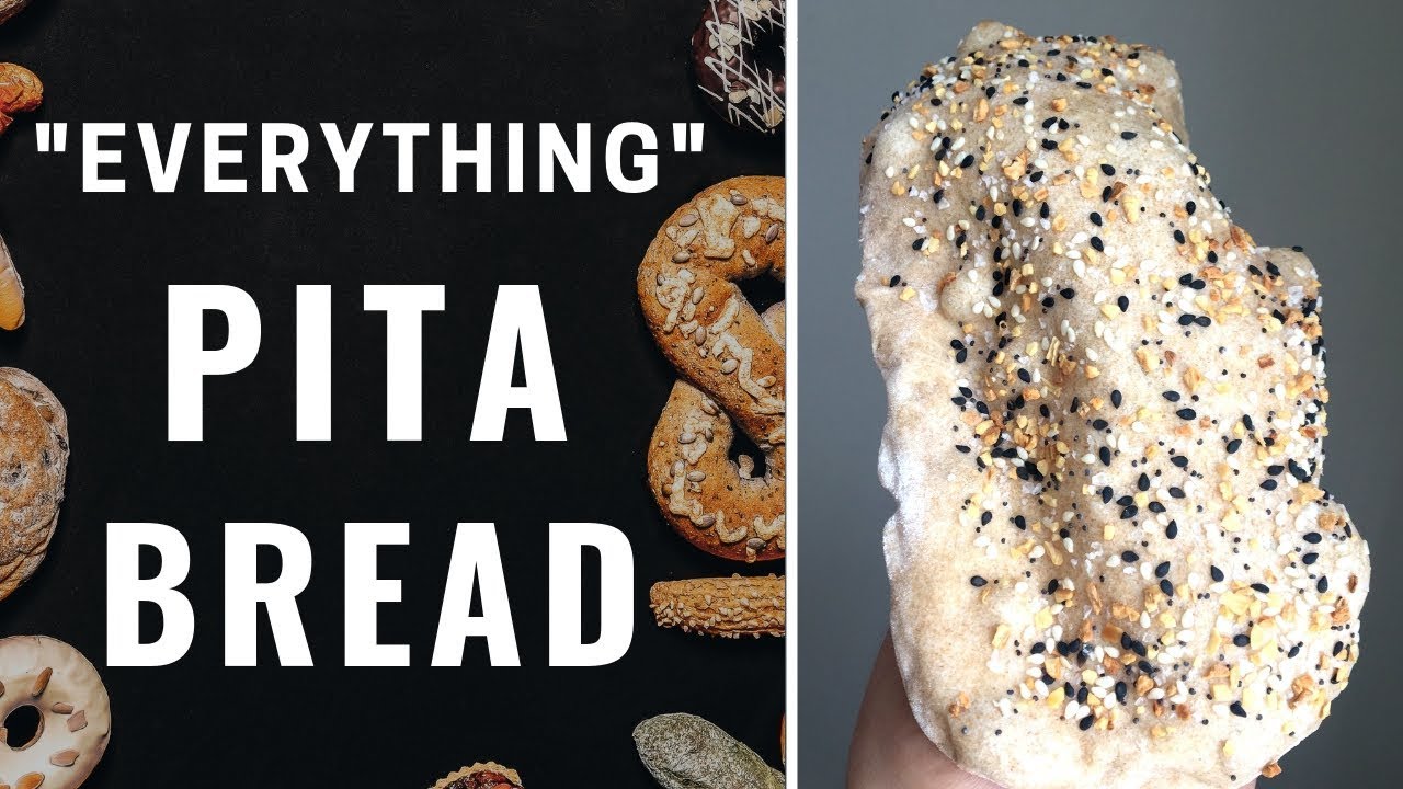 Everything Pita Bread (Vegan, WFPB)