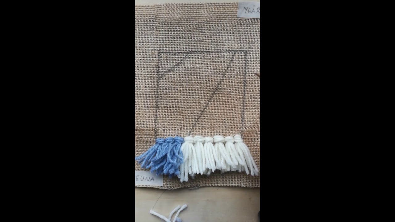 Ryijysolmu ja ryijyn ompeleminen