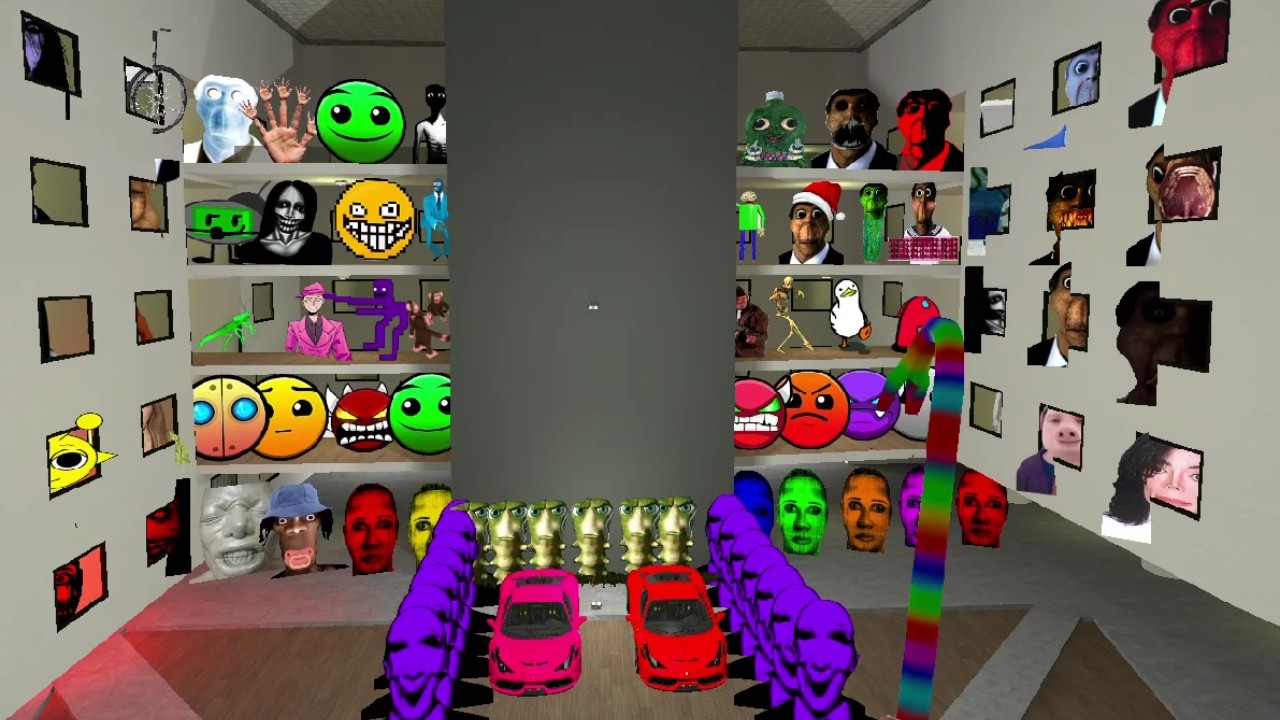 Afton and unlimited nextbot in the gmod #Crazy_Gaming #Nextbots