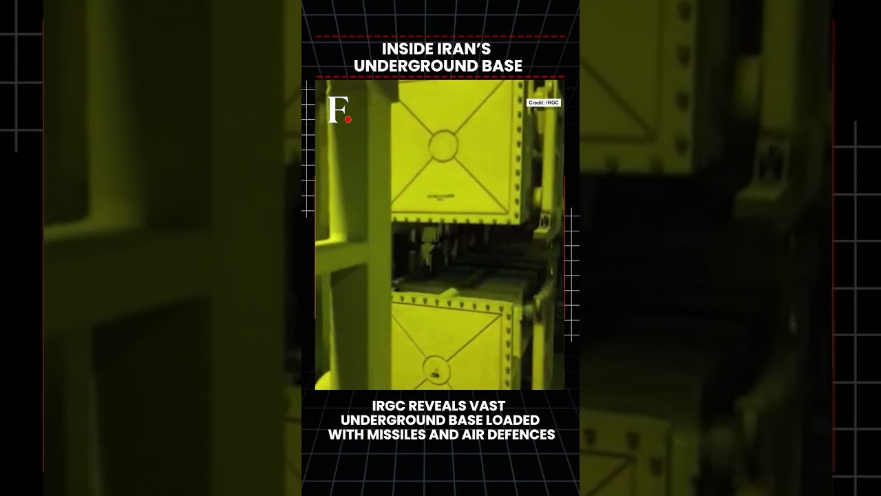 #FirstpostNews: IRGC Reveals Vast Underground Base Loaded with Missiles and Air Defences  | N18G