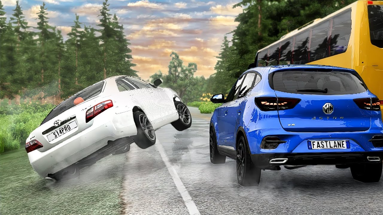 Realistic Rollover Crashes #03 | BeamNG.drive