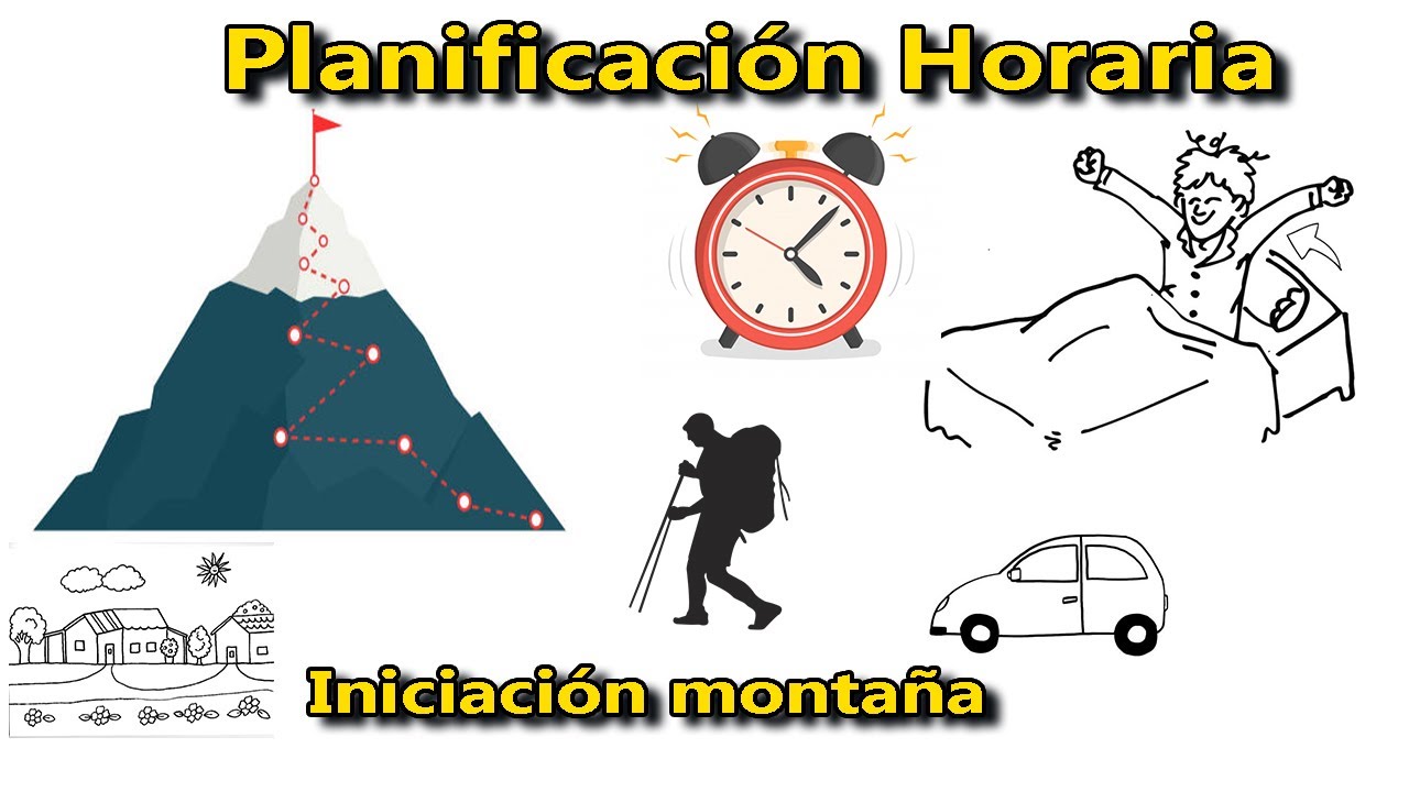 Planificación horaria para la iniciación al montañismo.