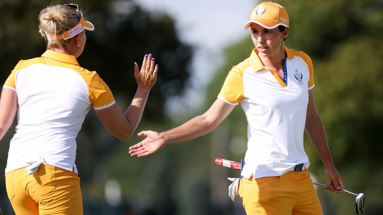 Match 14 Highlights | Koerstz Madsen/Ciganda vs. Khang/Korda | 2021 Solheim Cup